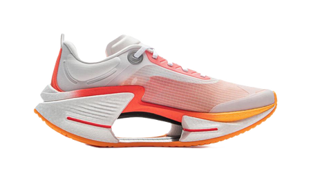 Li Ning Shadow 3 Essential TPU Low top Casual Racing Running Shoes Mens White Red  VJsneaker