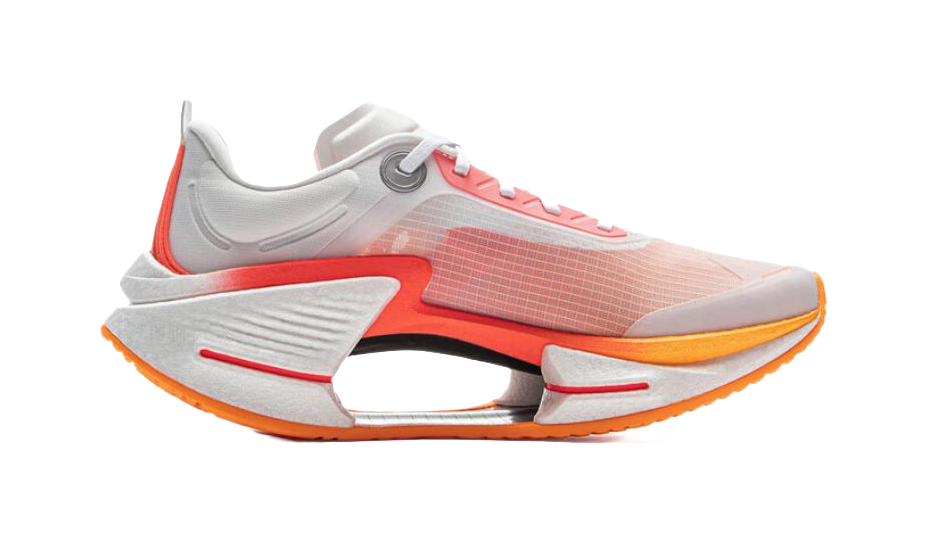 Li Ning Shadow 3 Essential TPU Low top Casual Racing Running Shoes Mens White Red  VJsneaker