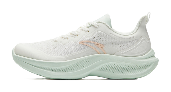 Anta Cushioning, Breathable, Lightweight, Height Increasing Low top Casual Training Running Shoes Women's White Green 