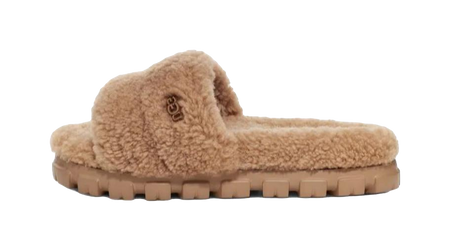 UGG Cozetta Curly Slide Chestnut Womens  vjsneaker.com
