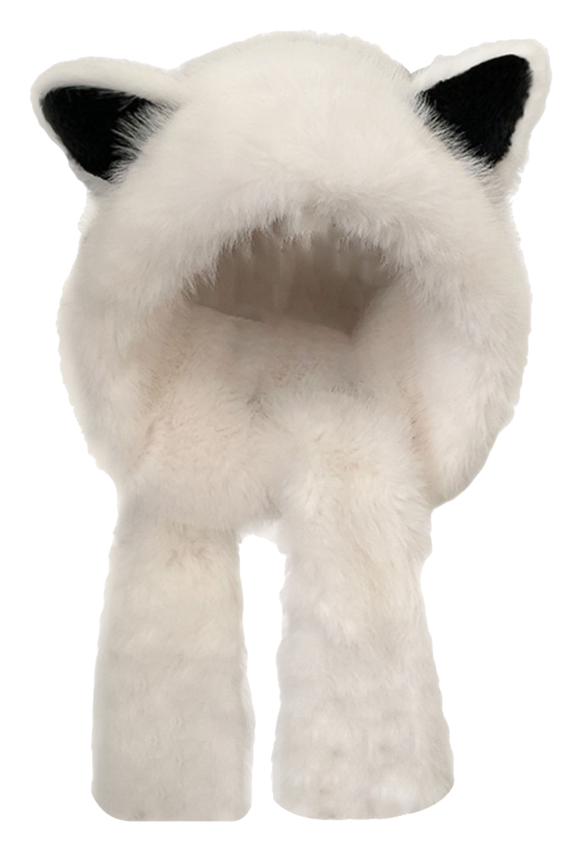 【 Warm Fox 】 IOTS Cute and Cute Fox Ear Two piece Set, Thickened and Warm, Essential for Cooling in Autumn and Winter, Polyester Fiber Woolen Hat for Women  vjsneaker.com