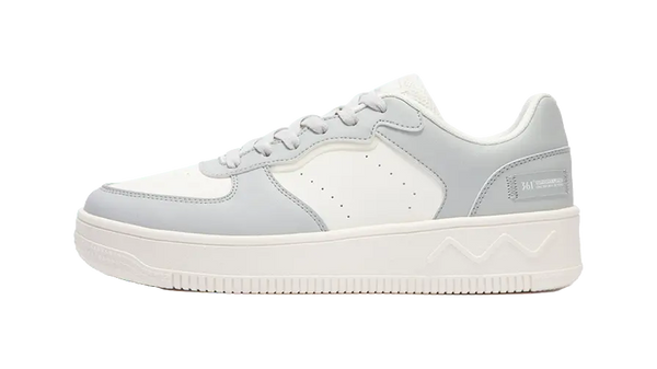 361° Air Force One Coverage Slip Resistant And Abrasion Resistant Low top Skateboard Shoes Men's White Gray 