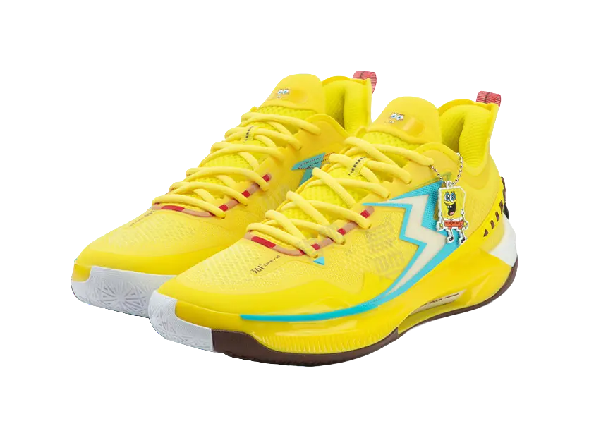361° BIG3 5.0 Quick Pro Sponge Bob - Yellow Basketball Shoes for Men 