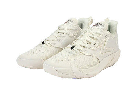 361° BIG3 6.0 Pro Abrasion Resistant Balance Anti Rollover Mid top Basketball Shoes Unisex White Black  vjsneaker.com