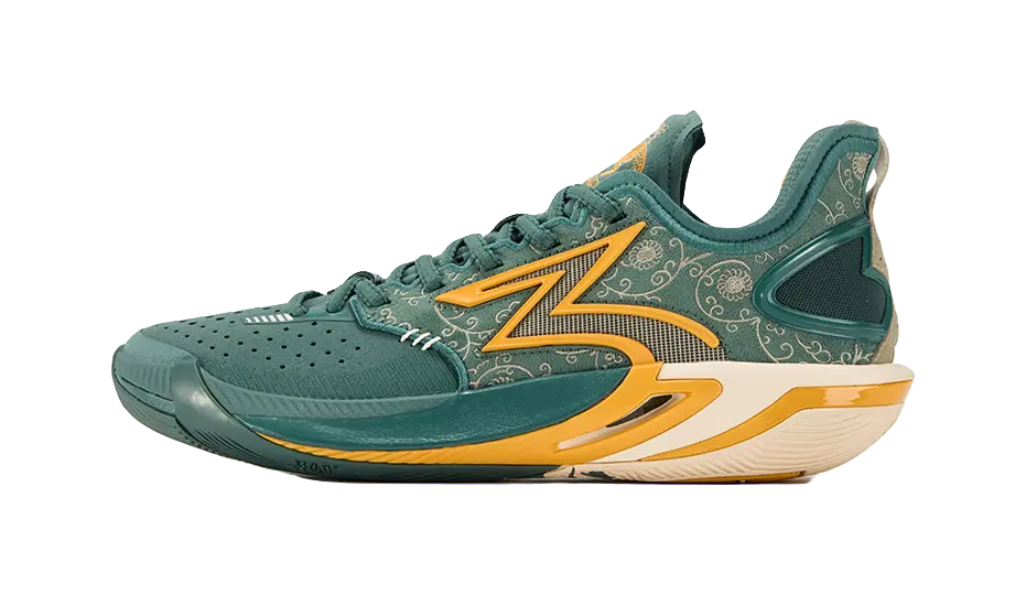 361° BIG3 6.0 Pro Abrasion Resistant Breathable Low top Basketball Shoes Mens Dark Pine Green  vjsneaker.com