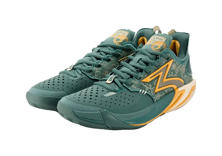 361° BIG3 6.0 Pro Abrasion Resistant Breathable Low top Basketball Shoes Mens Dark Pine Green  vjsneaker.com