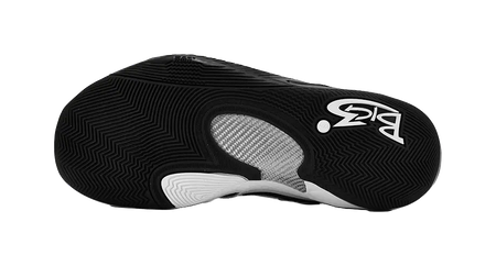 361° BIG3 6.0 Pro Cushioning Slip Resistant Support Mid top Basketball Shoes Unisex Black White  vjsneaker.com