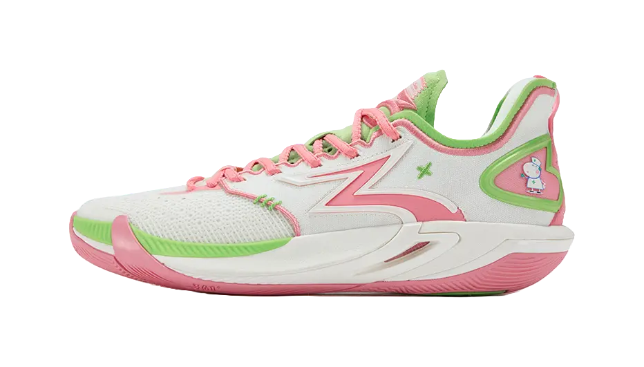 361° BIG3 6.0 Pro Shock Absorbers Slip Resistant Breathable Low top Basketball Shoes Mens Neon Light Coral  vjsneaker.com