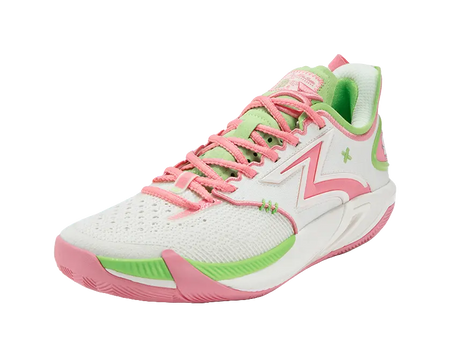 361° BIG3 6.0 Pro Shock Absorbers Slip Resistant Breathable Low top Basketball Shoes Mens Neon Light Coral  vjsneaker.com