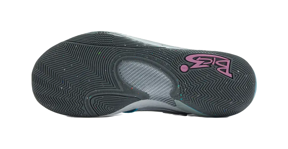 361° BIG3 6.0 Pro Shock Absorbers Slip Resistant Breathable Low top Basketball Shoes Mens Pink Blue Mismatched  vjsneaker.com