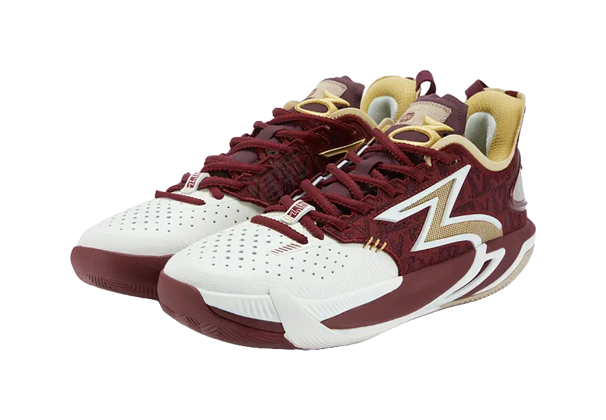 361° BIG3 6.0 Pro Steed Cushioning, Wear Resistant Low top Basketball Shoes Mens Black Cherry  vjsneaker.com