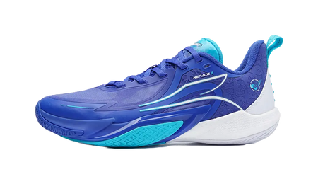 361° Blitz 2 Abrasion Resistant Breathable Mid top Carbon Critical Technology Basketball Shoes Mens Game Blue  vjsneaker.com