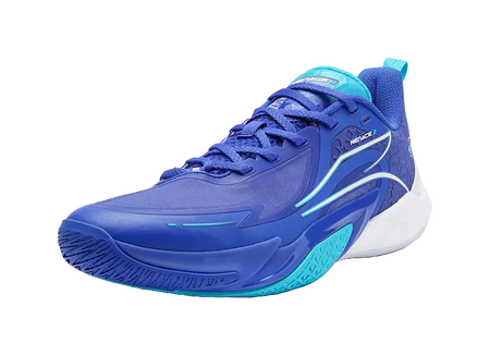 361° Blitz 2 Abrasion Resistant Breathable Mid top Carbon Critical Technology Basketball Shoes Mens Game Blue  vjsneaker.com