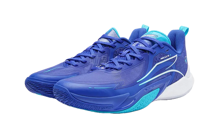 361° Blitz 2 Abrasion Resistant Breathable Mid top Carbon Critical Technology Basketball Shoes Mens Game Blue  vjsneaker.com