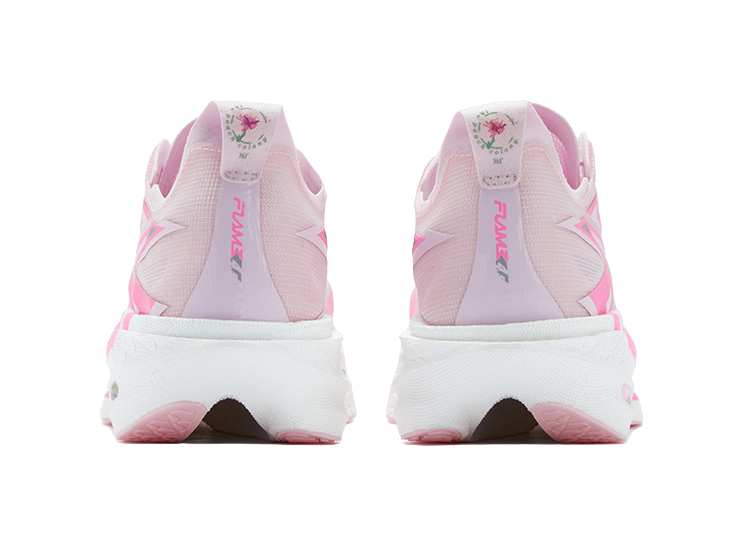 361° Cushioning Abrasion Resistant Breathable Rebound Low top Carbon Plate Racing Running Shoes Unisex White Neon Pink 