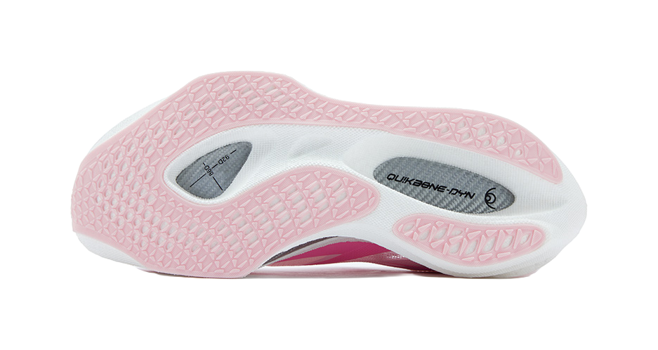 361° Cushioning Abrasion Resistant Breathable Rebound Low top Carbon Plate Racing Running Shoes Unisex White Neon Pink 