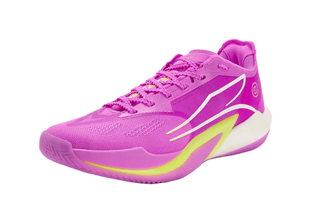 361° Cushioning And Abrasion Resistant Coverage Low top Basketball Shoes Mens Fluorescent Purple Pink  vjsneaker.com
