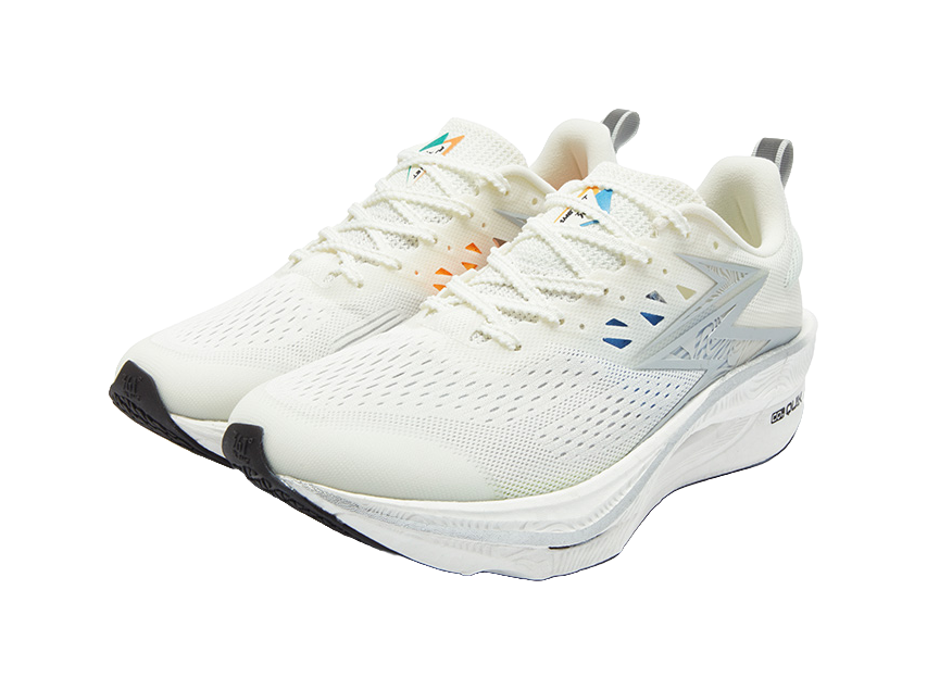 361° Cushioning Anti-Slip And Wear-Resistant Low-Top Running Shoes Unisex Ecru 