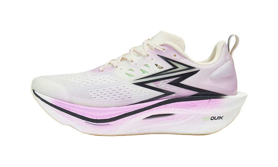 361° Cushioning Anti-Slip And Wear-Resistant Low-Top Running Shoes Unisex Purple Green Mismatched 