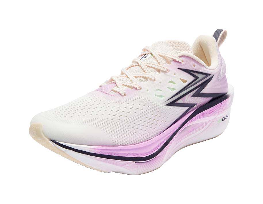 361° Cushioning Anti-Slip And Wear-Resistant Low-Top Running Shoes Unisex Purple Green Mismatched 