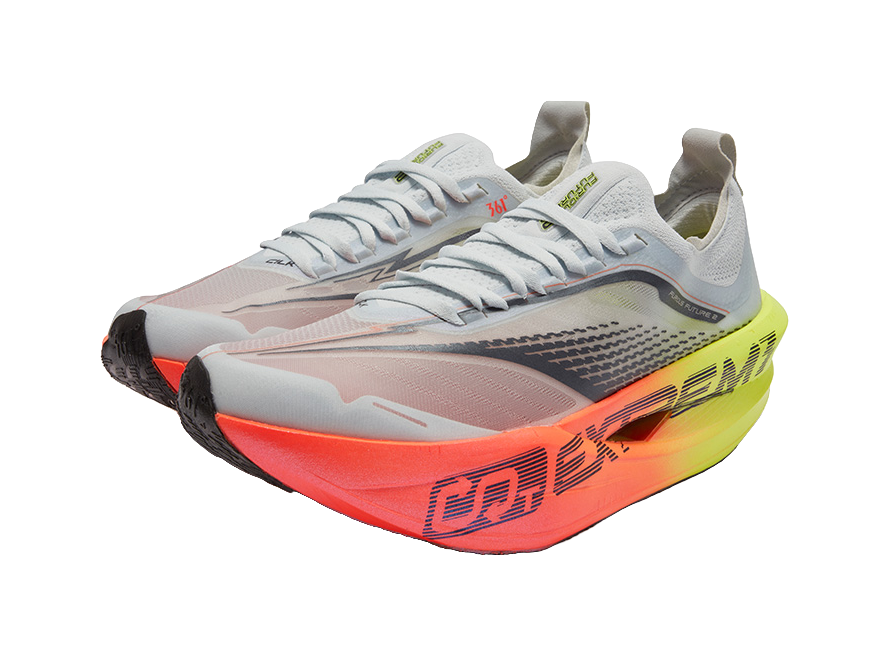361° Cushioning, Slip Resistant, And Abrasion Resistant Low Top Casual Running Shoes Unisex Fluorescent Blaze Color 