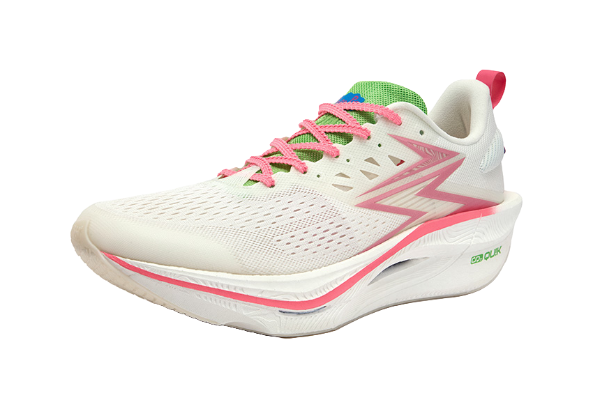 361° Flame 3 ET Cushioning Abrasion Resistant Breathable Low Top Running Shoes Unisex Neon Light Coral 