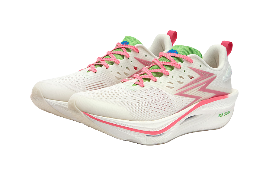 361° Flame 3 ET Cushioning Abrasion Resistant Breathable Low Top Running Shoes Unisex Neon Light Coral 