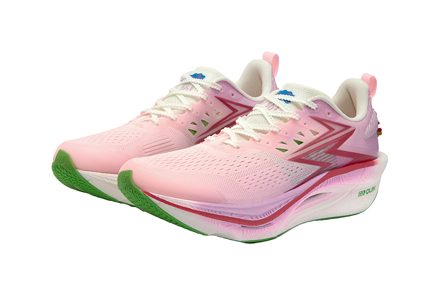 361° Flame 3 ET Running Shoes Unisex Low top Peach Heart Pink, Fluorescent Passionate Coral Pink 