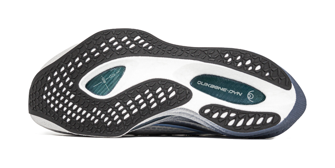 361° Flame 4 Cushioning Abrasion Resistant Lightweight Low Top Marathon Running Shoes Unisex White Blue 