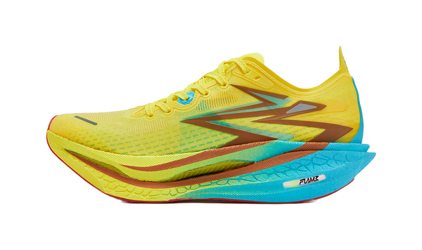 361° Flame 4 Cushioning, Abrasion Resistant, And Waterproof Low top Casual Running Shoes Unisex Acid Yellow 