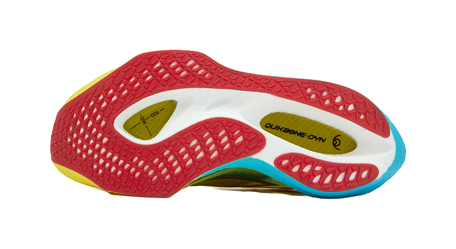 361° Flame 4 Cushioning, Abrasion Resistant, And Waterproof Low top Casual Running Shoes Unisex Acid Yellow 