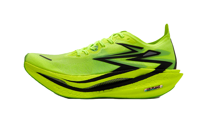 361° Flame 4 Cushioning, Slip Resistant, And Abrasion Resistant Low Top Casual Running Shoes Unisex Neon Solar Yellow 
