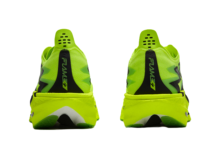361° Flame 4 Cushioning, Slip Resistant, And Abrasion Resistant Low Top Casual Running Shoes Unisex Neon Solar Yellow 