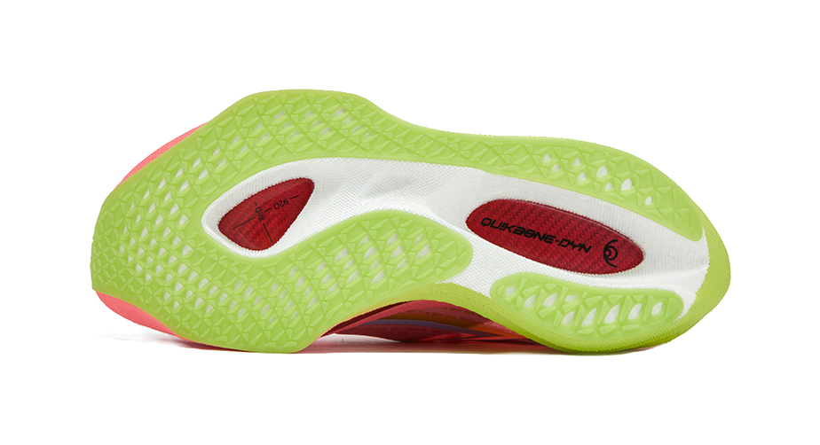 361° Flame 4 Cushioning, Waterproof, And Breathable Low top Carbon Plate Casual Running Shoes Unisex Neon Light Coral 