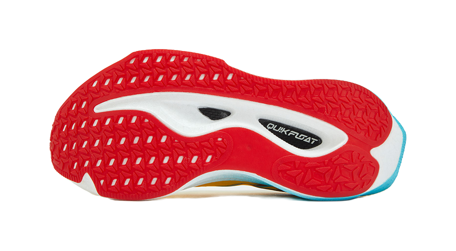 361° Flame 4MIX Cushioning And Breathable Low top Carbon Plate Racing Running Shoes Unisex Acid Yellow 