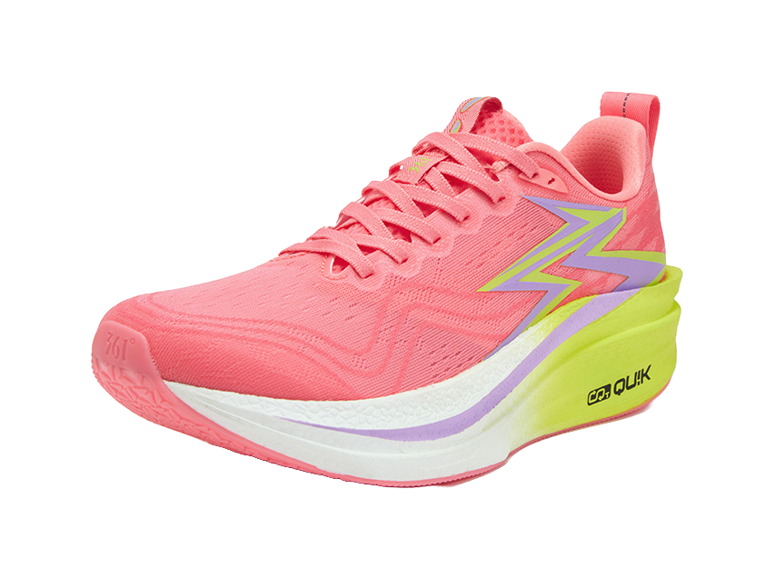 361° Flame 4MIX Running Shoes Unisex Low top Neon Light Coral, Purple Hydrangea 