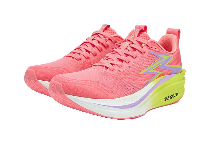 361° Flame 4MIX Running Shoes Unisex Low top Neon Light Coral, Purple Hydrangea 