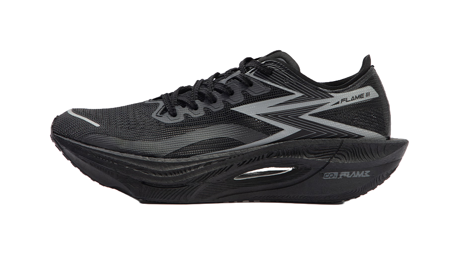 361° Fly Burn 3 Cushioning Abrasion Resistant Breathable Low top Running Shoes Unisex Obsidian Black 