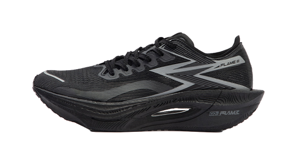 361° Fly Burn 3 Cushioning Abrasion Resistant Breathable Low top Running Shoes Unisex Obsidian Black 