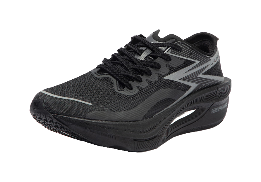 361° Fly Burn 3 Cushioning Abrasion Resistant Breathable Low top Running Shoes Unisex Obsidian Black 