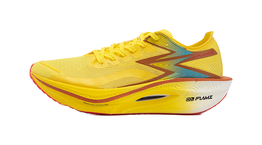 361° Fly Burn 3 Cushioning Anti-Slip And Wear-Resistant Low-Top Full-Length Carbon Plate Running Shoes Unisex Yellow 