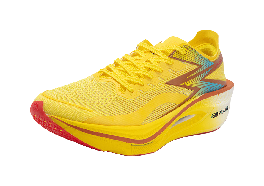 361° Fly Burn 3 Cushioning Anti-Slip And Wear-Resistant Low-Top Full-Length Carbon Plate Running Shoes Unisex Yellow 