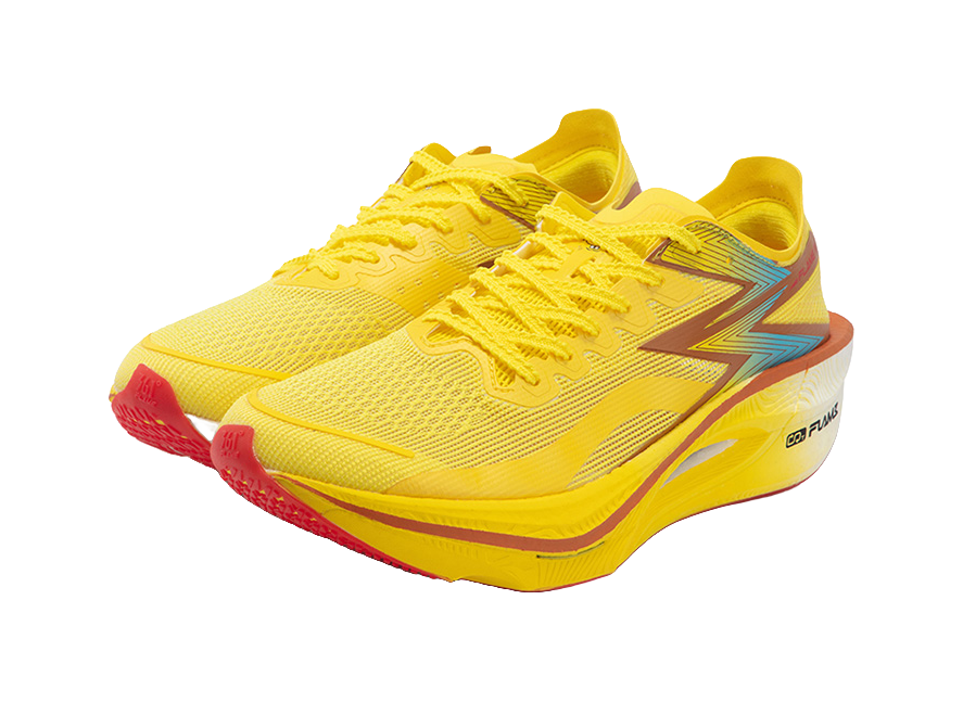 361° Fly Burn 3 Cushioning Anti-Slip And Wear-Resistant Low-Top Full-Length Carbon Plate Running Shoes Unisex Yellow 