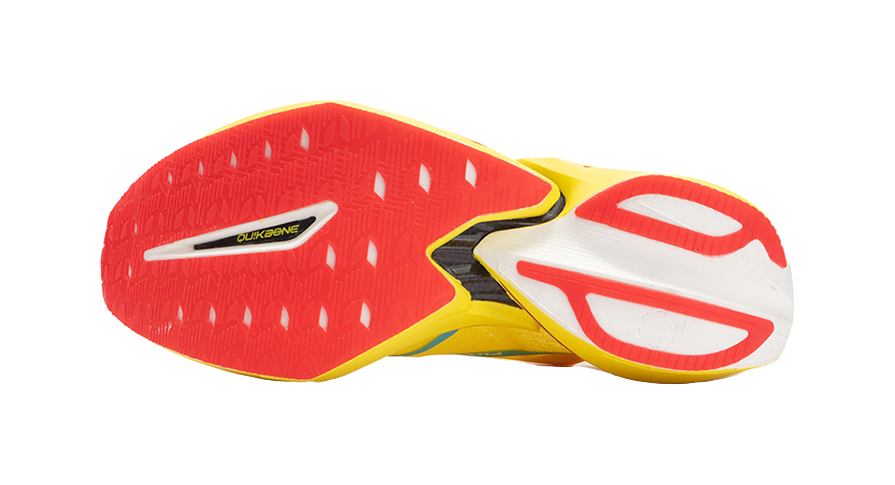 361° Flying Future 1.5 Cushioned Slip-Resistant Abrasion-Resistant Breathable Low-Top Running Shoes Unisex Acid Yellow 