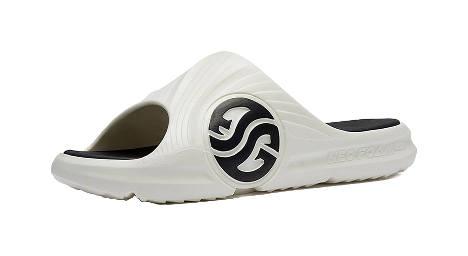 361° Quiet Slide Slippers Unisex White Black 