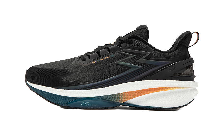 361° Rainproof Screen 8.0 Cushioned Slip Resistant Low Top Sprint Running Shoes Men's Black Blue White 