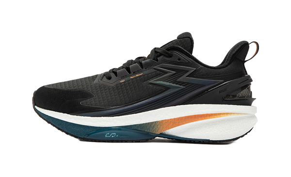 361° Rainproof Screen 8.0 Cushioned Slip Resistant Low Top Sprint Running Shoes Men's Black Blue White 