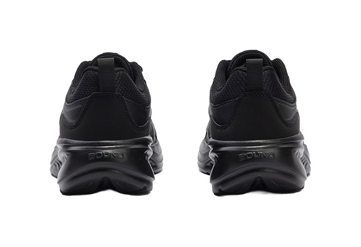 361° Shock Absorbers Slip Resistant Abrasion Resistant Breathable Low top Running Shoes Women's Black Gray 