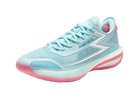 361° Speed BB Cushioning Slip Resistant Abrasion Resistant Low top Basketball Shoes Mens Blue Pink Mismatched  vjsneaker.com