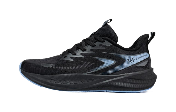 361° Speed Surge Float 1.0 Abrasion Resistant Breathable Slip Resistant Low top Casual Running Shoes Men's Black Blue 